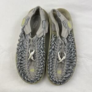 Keen Shoes Womens 7.5 Uneek Classic Two Cord Woven Hiking Water Sandals Gray